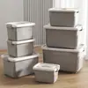 Caja de Almacenamiento de Ropa de Plástico Engrosada Caja de Almacenamiento Grande Caja de Almacenamiento para Libros y Juguetes Caja Transparente para Libros de Texto de Estudiantes