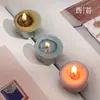 Velas de Té de Colores Redondas Personalizadas con Aroma y Diseño de Sello de Cera, Velas Aromáticas Personalizadas para un Ambiente Romántico, Velas para Propuestas