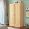 Guarda-roupa de portas de correr em madeira de pinho, guarda-roupa grande econômico totalmente em madeira maciça, guarda-roupa de correr moderno minimalista para casa, guarda-roupa infantil