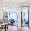 Cortina de Cuentas de Cristal Cortina Divisoria para Entrada, Modelo Nuevo sin Taladro para Sala de Estar y Baño, Cortina de Cuentas Divisoria Puerta a Puerta