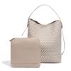 Bolso de Hombro Vintage de Alta Gama de Alta Capacidad Bolso de Cubo Portátil Trendy Transfronterizo Bolso de Axila Bolso Tejido