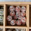 Bola de diamante incrustada con cuentas de cristal de pedrería, cuentas con agujero, cuentas espaciadoras, hechas a mano, material para colgante de pulsera de mano, accesorios de joyería DIY al por mayor