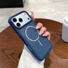 Adecuado para funda de teléfono móvil Apple 17Promax, Funda protectora de color original con succión magnética 16Pro, Funda para iPhone15Pro con tacto de piel