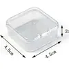Caja Rectangular Pequeña de Plástico Transparente 4.5Pp Caja para Anzuelos de Pesca Caja de Joyería Caja de Almacenamiento para Equipo de Pesca Caja para Tapones para los Oídos Anti-Ruido
