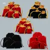 Bolsa para joias e ornamentos bolsa de veludo com cordão bolsa da sorte pochete para pulseiras bolsa para contas de oração bolsa para nozes brinquedos culturais bolsa Pode imprimir logo