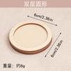 Imán de Nevera con Bordado Dai Accesorios Marco de Fotos Redondo DIY para Montar Palabras Bordadas Piezas de Madera Teñido a Mano de Madera