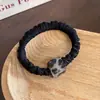 Scrunchie de cetim plissado estilo coreano para mulheres, novo modelo 2026, alta elasticidade, prendedor de cabelo durável, faixa de cabelo, acessório de cabelo elástico
