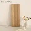 Bandeja de madera a rayas para pastel, base de madera maciza para tazas, bandeja rectangular para pan, pieza decorativa de madera, accesorio para fotografía