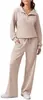 Comércio Exterior Europeu e Americano 2026 Amazon Outono e Inverno Conjunto Esportivo Casual Moletom com Zíper Manga Longa Calça Wide Leg Conjunto de Duas Peças