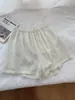 Shorts Casuales Azul Marino para Mujer, Nuevo Estilo Verano 2026, Corte Holgado, Adelgazantes, Cintura Alta, Shorts Versátiles de Pierna Ancha para Figuras Petites