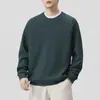 Sudadera para hombre, nuevo modelo otoño 2026, marca de moda, color liso, simple, casual, versátil, top holgado y cómodo para hombre, venta al por mayor