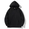 Sudadera con capucha clásica versátil unisex para pareja, color liso, holgada, para primavera y otoño, sudadera con capucha casual de manga larga a la moda