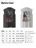 Befearless Americano Retro Lavado y Desgastado Chaleco Doberman Verano Hombre y Mujer Marca de Moda Suelto Camiseta sin Mangas