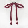 ¡Yuzi con el mismo párrafo! Corbata JK Cuerda Corbata Cinta Tailandesa Lazo Japonés Mango Largo Corbata Color Sólido Extensible