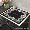 Tapete de Máquina de Lavar de Alta Qualidade, Capa de Máquina de Lavar de Terra de Diatomáceas, Vários Tamanhos, Tapete Decorativo Multiuso, Absorvente de Água, Absorvente de Óleo, Antiderrapante