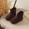 Botas Martin estilo britânico, nova coleção outono/inverno 2026, botinhas de poá estilo coreano para meninas, botas de moda retrô com sola macia