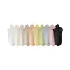 Meias Femininas para as Estações de Primavera e Verão, Absorventes de Suor e Respiráveis, Meias Ins de Cor Sólida, Meias Sapatilha de Cano Baixo, Meias Curtas Atacado Zhuji
