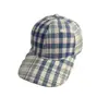 Gorra de Béisbol a Cuadros Azul y Blanco Estilo Coreano Fresco para Otoño e Invierno para Mujer, Sombrero de Pescador Versátil Casual que Hace que la Cara Parezca Más Pequeña