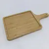 Tábua de Corte para Pizza com Alça, Tábua de Bambu para Queijo e Pão de Restaurante Ocidental, Tábua de Sushi, Bandeja para Frutas e Legumes, Tábua de Corte Portátil