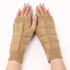Guantes Triangulares Cortos G295 Nuevos Mangas de Lana Tejidas Sin Dedos para Otoño e Invierno para Hombres y Mujeres Calentadores de Brazos para Escribir