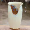 Vaso de flores carnudo doméstico fita de incisão alta entalhe planta zisha cerâmica penhasco pilha velha vaso respirável