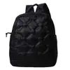 K-Style 2024 Bolsa de Penas Nova Moda Outono e Inverno Bolsa Feminina Bolsa Escolar Casual Mochila Feminina de Algodão Espacial