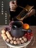 Fogão Cercado de Estilo Chinês Bule de Chá de Fervura Yunnan Chá de Leite Assado Vintage Pote de Manuseio Lateral Pote de Grés Doméstico Bule de Chá Único com Fogo