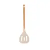 Mango de Madera de Haya Antiescaldado Juego de Espátula y Cuchara de Silicona para Uso Doméstico, Antiadherente, Resistente a Altas Temperaturas Herramientas de Cocina, Estilo Nórdico
