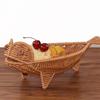 Cesta Tejida de Ratán Sintético PP Respetuosa con el Medio Ambiente Cesta de Frutas Creativa con Forma de Pez Bolsillo Creativo para Verduras y Frutas, Snacks, Pasteles Cesta para Verduras y Hortalizas Lavable
