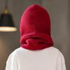 Gorro cálido de forro polar para niños Otoño e Invierno Estudiante Ciclismo Gorro con bufanda a prueba de viento Niños y Niñas Protector de cabeza engrosado a prueba de frío Máscara CS