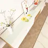 Alfombrilla para Mesa de Mueble de TV Mantel Largo Lujo Accesible Cuero de Gama Alta Patrón PVC Entrada Aparador Protección Superior de Encimera de Zapatero