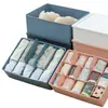 Bainabang Top Calcetines de Sujetador a Cuadros Caja de Almacenamiento Dividida Caja de Almacenamiento Doméstico Caja de Almacenamiento Dividida para Dormitorio Caja