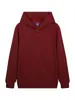 Sudadera con capucha de color liso para hombre, cárdigan con cremallera de algodón Di San de 320g, nueva moda casual de otoño e invierno, holgada