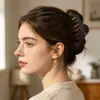 Novo Estilo Presilha de Cabelo Elegante de Osso de Dragão em PC para Mulheres, Presilha de Garra Simples e de Alta Qualidade para Penteados Presos na Parte de Trás da Cabeça, Acessório de Cabelo Tipo Presilha de Tubarão