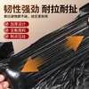 Bolsas de basura negras extra gruesas, tamaño mediano-grande, boca plana, con asa, bolsas de plástico tipo chaleco reforzadas para uso doméstico, cocina y dormitorio
