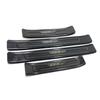 Adecuado para 17-22 Mazda Cx5 Tiras para el umbral de la puerta, Pedales de bienvenida, Pegatinas Protectoras de Tira Brillante para el Umbral de la Puerta Interior y Exterior del Cx-5