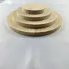 Bloques de Madera Pequeños Materiales Didácticos Fichas Redondas Cuadradas de Madera Accesorios de Madera de Paulownia Líneas de Madera Creativas Pintura a Mano Tiras de Pino Decoración de Anillos Anuales