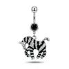 Serie Animal Transfronteriza Uña para el Ombligo al Mayoreo Europea y Americana Acero Inoxidable Moda Zirconio Anillo para el Ombligo Joyería para Perforación