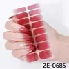 Fábrica Zhengxiang Personalizado Oem Gradiente Rosa Cebola Arco-Íris Película para Esmalte de Unha Adesivos de Nail Art 3D Europeus e Americanos Temu Adesivos de Unha Odm