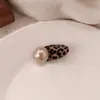 Pinza para el Cabello de Pato con Pinza de Cocodrilo Nueva Estampado de Leopardo Perla Moda Versátil Pinza Lateral Pinza para Flequillo Pasador de Gama Alta Accesorio para el Cabello