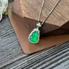 Collar de Cadena para Clavícula de Plata S925 con Colgante de Calcedonia Blanca de Alta Calidad en Forma de Calabaza Incrustado con Ágata de Color Jade para Mujeres, Cadena de Moda Ligera de Lujo para Socialité