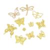 Acessórios de joalheria de liga diy pingente oco de libélula borboleta pulseira colar brincos material decorativo pingente