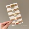 Cuerda para el pelo de estrella pequeña de alta elasticidad Banda de goma para atar trenzas pequeñas de pío Accesorios para la cabeza Banda elástica para la cabeza de niños Nueva 2025