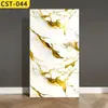 Pegatinas de Pared tipo Azulejo Imitación, Paneles de Aluminio-Plástico, Tableros Rígidos Autoadhesivos, Pegatinas de Pared Impermeables y a Prueba de Humedad, Papel Tapiz con Patrón de Mármol para Cubrir