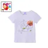 Camiseta de Manga Corta Blanca Tie-Dye Lisa para Niños, Pintura a Mano DIY, Ropa para Clase de Jardín de Infancia, Pintura, Graffiti, Ropa Familiar, Camiseta