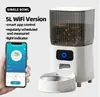 Comedouro para Gatos com Câmera, Alimentação Programada e Quantitativa para Animais de Estimação, Gatos e Cachorros, Dispositivo Inteligente de Alimentação Visual com Controle Remoto por App