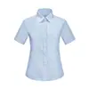 Roupa de Trabalho Professor Camisa de Algodão Listrada Roupa Formal de Negócios Homens e Mulheres Mesmo Estilo Camisa Profissional Manga Longa e Curta Roupa de Trabalho Verão