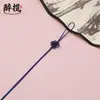 Pequeño Nudo de Hilo de Jade Nudo Chino Colgante con Borla Adorno Lanyard para Unidad USB Empaque Caja de Regalo Bolsa de Té DIY Venta Directa del Fabricante