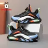 Tênis Infantil Babudou Sapatos Infantis Primavera Novo Couro Impermeável Crianças Médias e Grandes Menina Tênis de Corrida Respirável