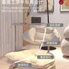 Taburete Pequeño Giratorio con Ruedas, Taburete Bajo para Uso Doméstico, Taburete para Cambiarse los Zapatos, Banco Infantil con Ruedas, Silla con Respaldo Sellador de Costuras